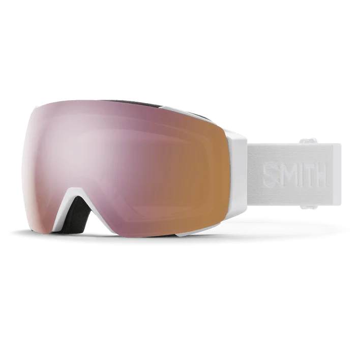 SMITH I/O MAG White Vapor - ChromaPop Everyday Rose Gold Mirror + ChromaPop Storm Yellow Flash Snow Goggle