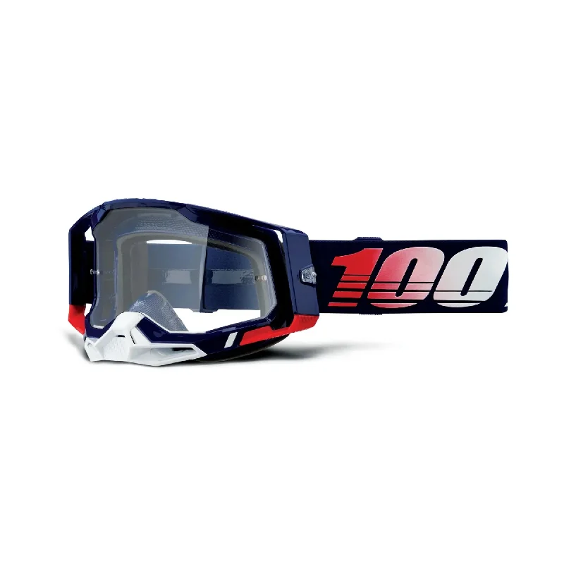 100% Racecraft 2 Goggles Republic / Clear Lens