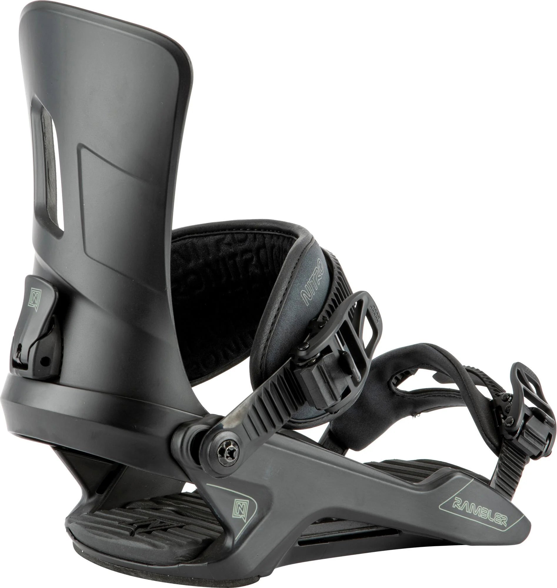 Nitro Rambler Mens Snowboard Bindings Ultra Black