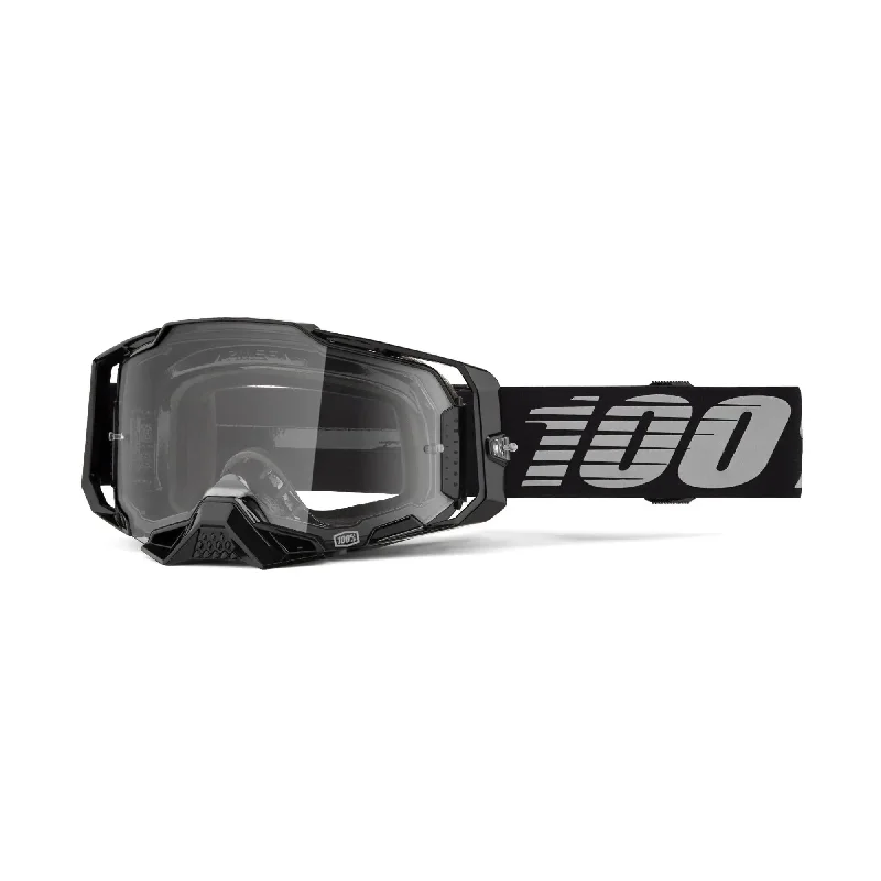 100% Armega Goggles Black / Clear Lens