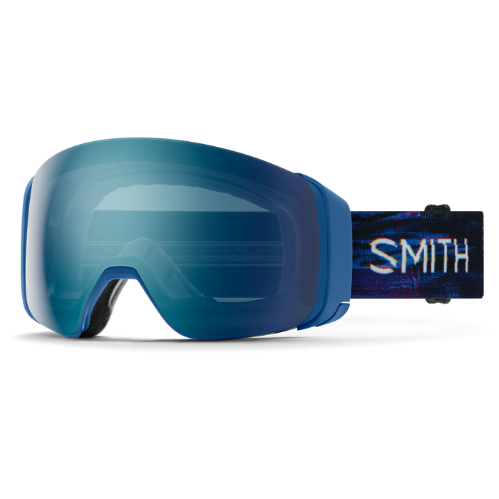 SMITH 4D MAG True Blue - ChromaPop Everyday Blue Mirror + ChromaPop Storm Blue Sensor Mirror Snow Goggle