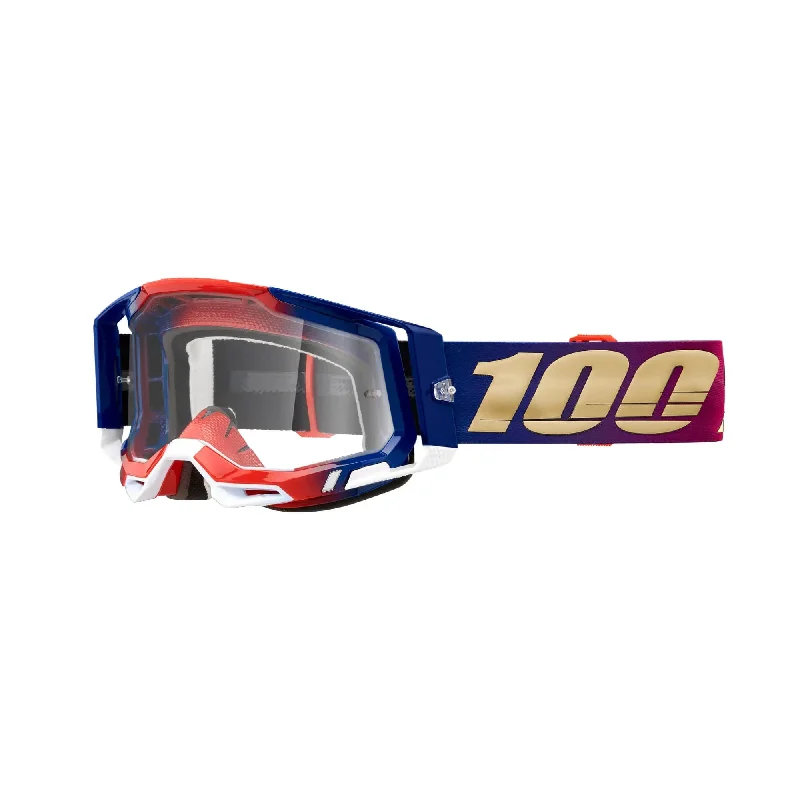 100% Racecraft 2 Goggles United/ Clear Lens