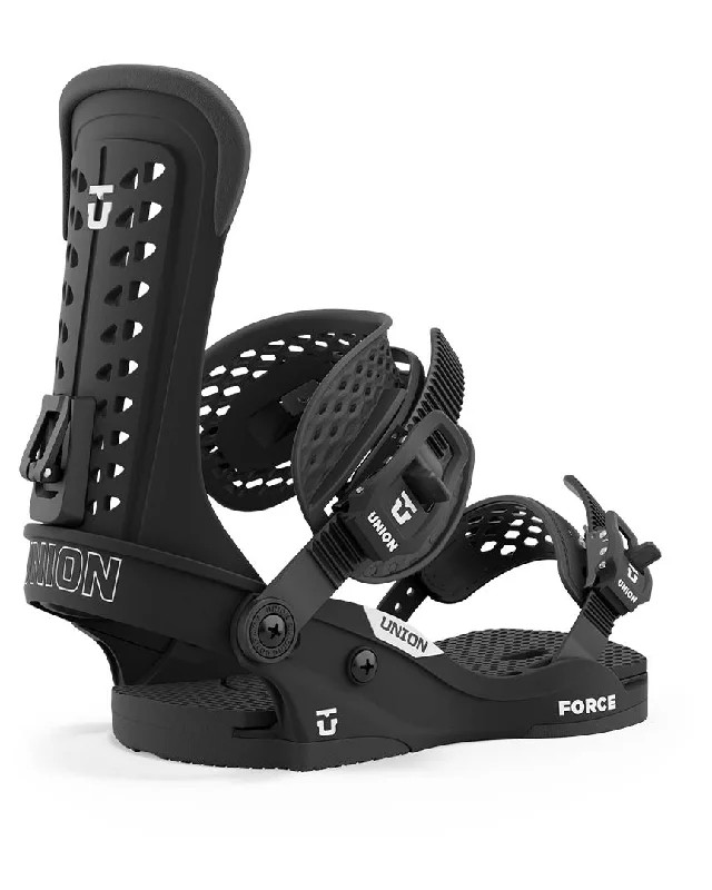 Force Classic Snowboard Bindings - Black 2025