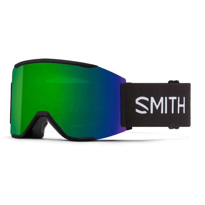 SMITH Squad Mag Black - ChromaPop Sun Green Mirror + Storm Amber Snow Goggle