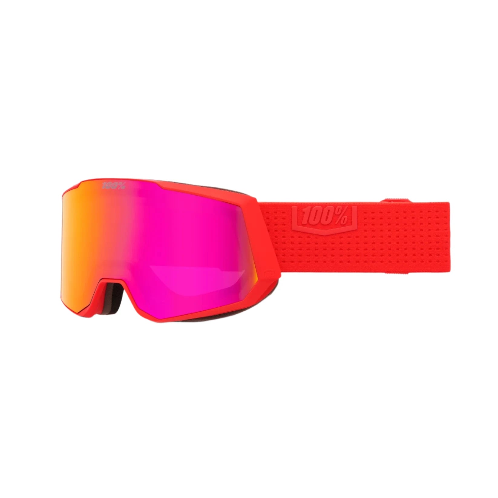 100% Snowcraft XL Hiboo - HiPER Dark Red Mirror + HiPER Turquoise Mirror Snow Goggle