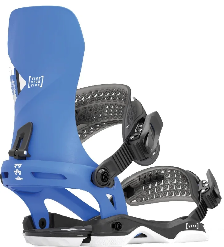 Rome Vice Snowboard Bindings, M/L (Mens US 7-10), Blue New 2024