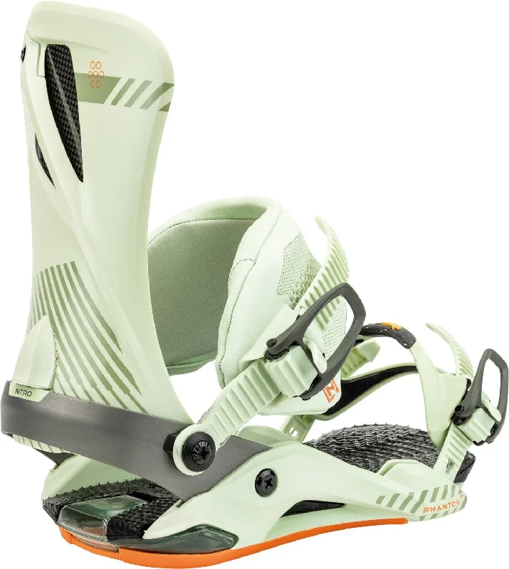 Nitro Phantom+ Snowboard Bindings Men's Large (US 11-14) Soft Lime New 2025