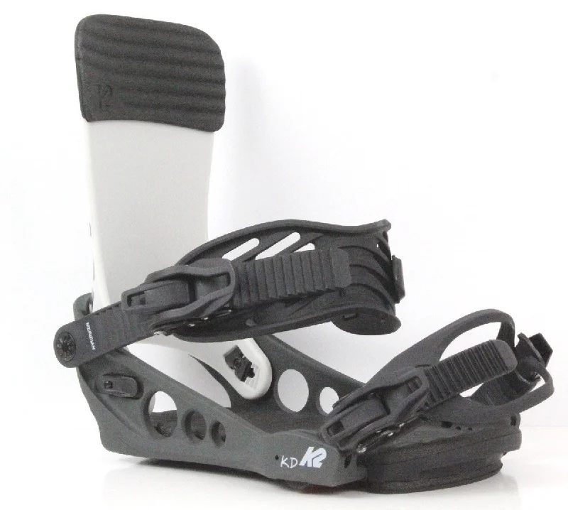 K2 Meridian Snowboard Bindings Medium (US Women's Size 6-10) Grey New 2022