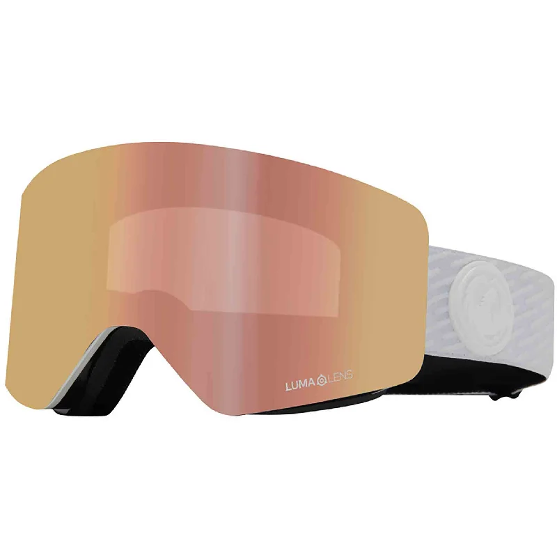 DRAGON R1 OTG Alpina - Lumalens Rose Gold Ion + Lumalens Amber Snow Goggle