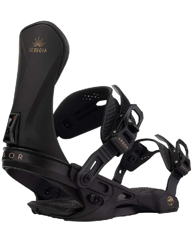 Sequoia Women's Snowboard Bindings - Black/Gold 2025