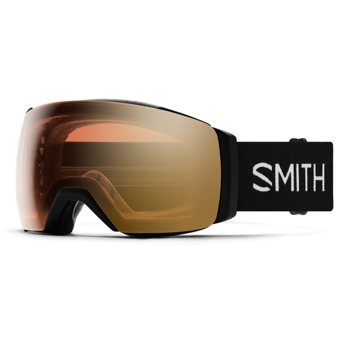 SMITH I/O MAG XL Black + ChromaPop Pro Photochromic Gold Mirror + ChromaPop Storm Blue Sensor Mirror Snow Goggle