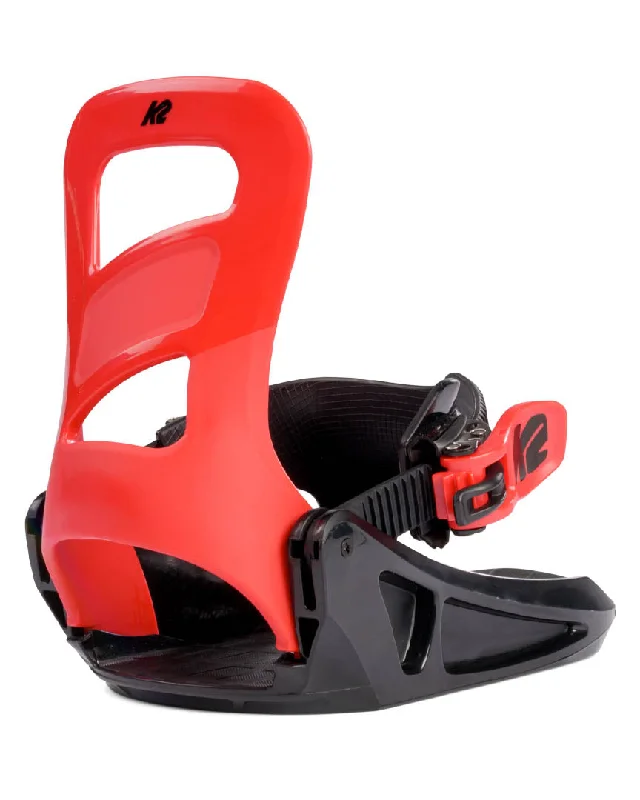 Mini Turbo Kids Snowboard Bindings - Red