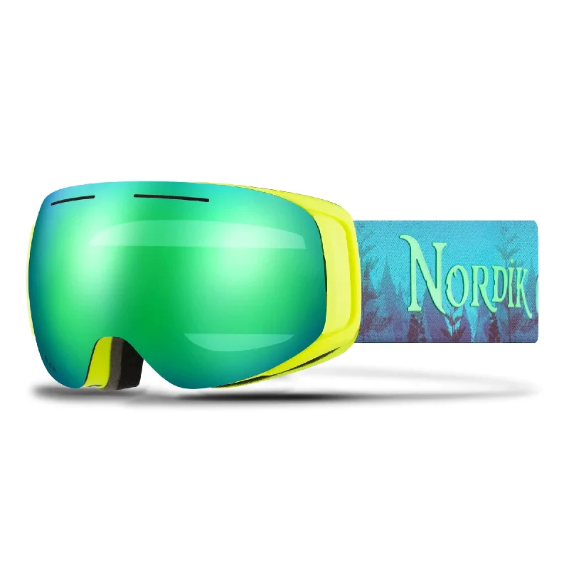 LOKI Magnetic Diamant™ Anti-Fog Vented Green Ski Goggles