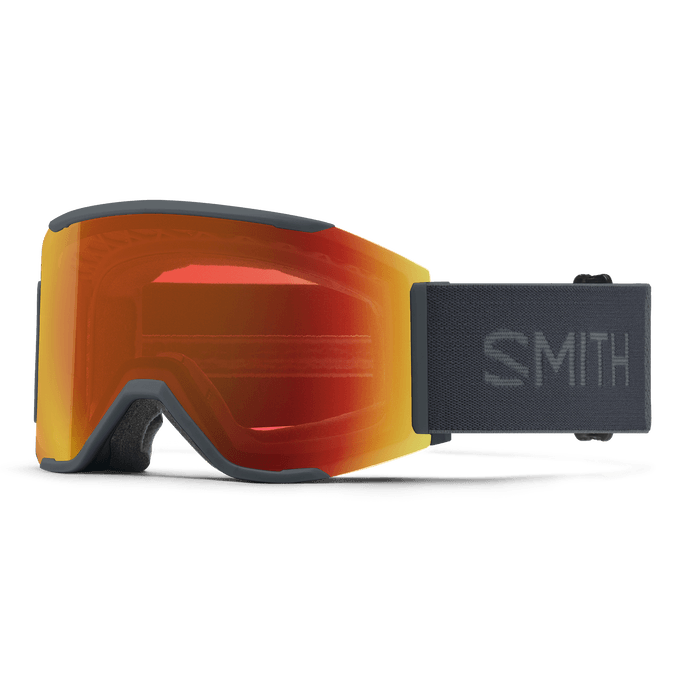 SMITH Squad MAG Slate - ChromaPop Everyday Red Mirror + ChromaPop Storm Yellow Flash Snow Goggle