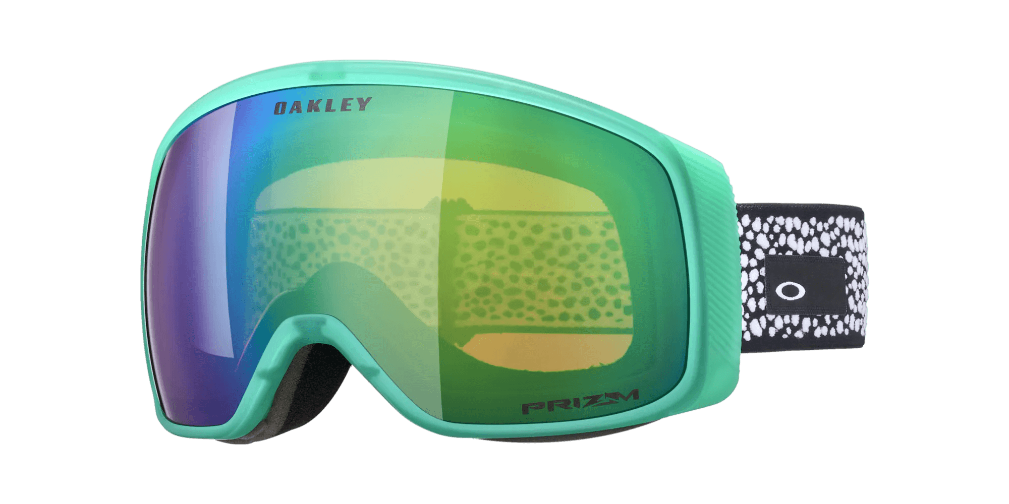 OAKLEY Flight Tracker M Black Habitat - Prizm Snow Jade Iridium Snow Goggle