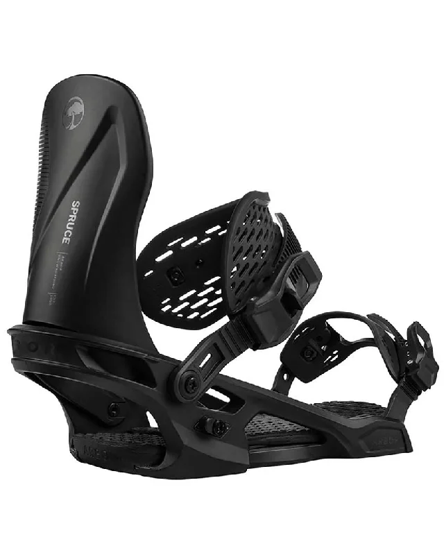 Spruce Snowboard Bindings - Black 2025