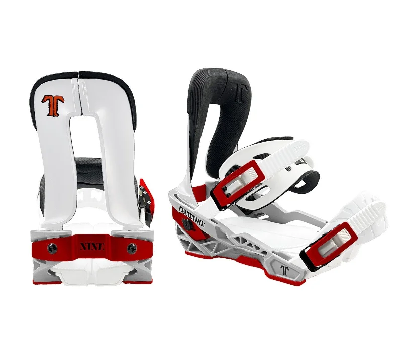 Technine Slugger Snowboard Bindings, Mens Large (US 8-12) Grey / White New 2024