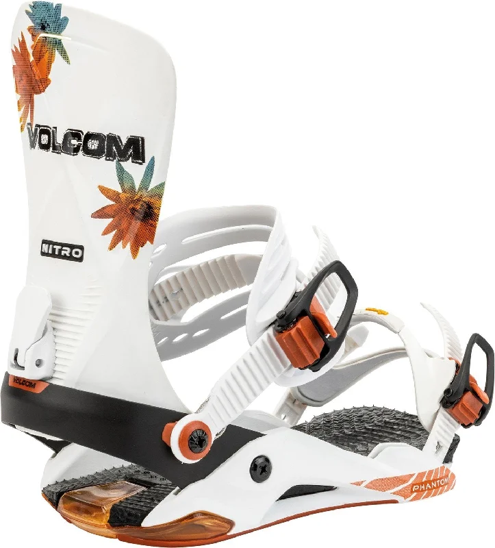 Nitro Phantom Snowboard Bindings Men's Medium (US 7-10.5) X Volcom New 2025