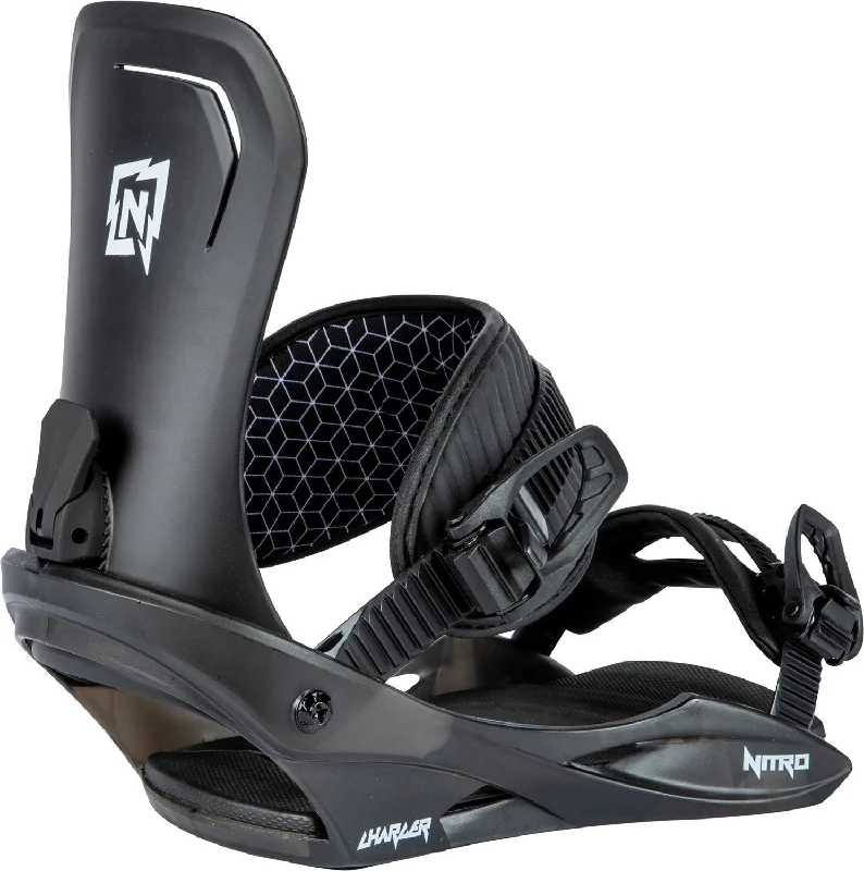 Nitro Charger Youth Snowboard Bindings Medium Black US 7 - 10.5 New