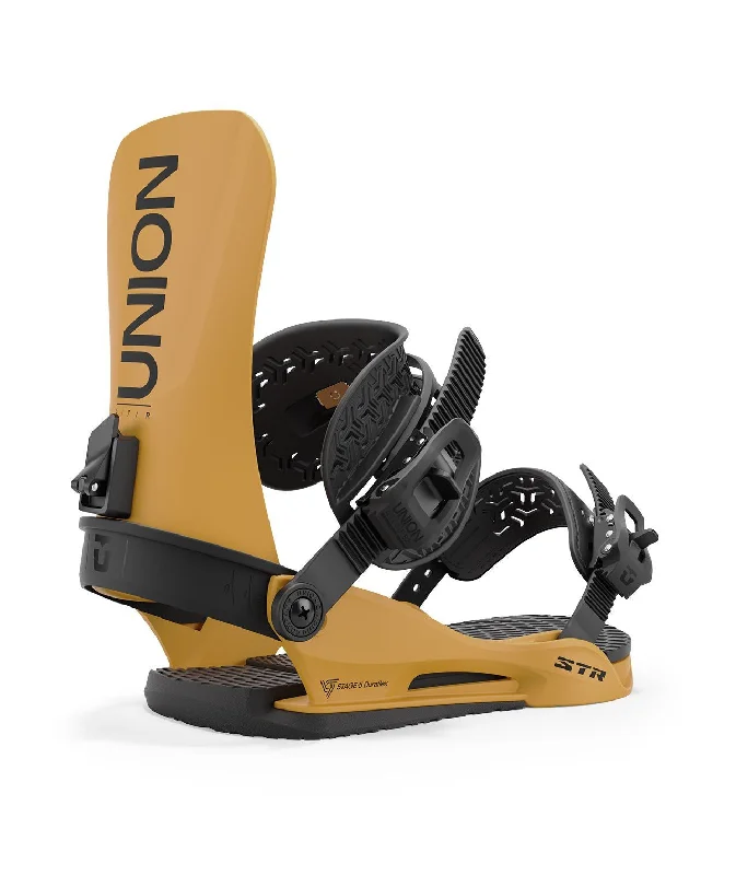 Union STR Snowboard Bindings, Men's Medium (US 8-10), Mustard New 2025