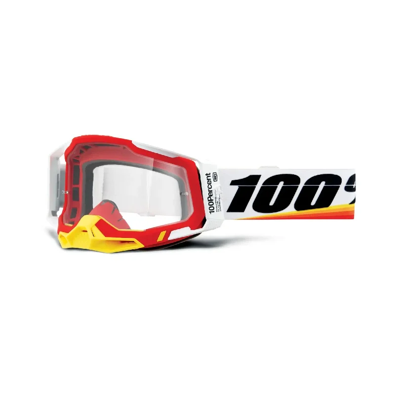 100% Racecraft 2 Goggles Arsham Red / Clear Lens