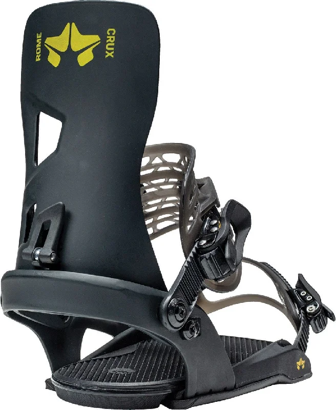 Rome Crux Snowboard Bindings Mens M/L Black (US 7 - 10) New 2021