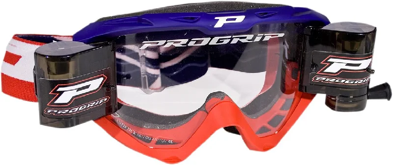 Pro Grip Goggles Riot Roll-Off Blue / Red