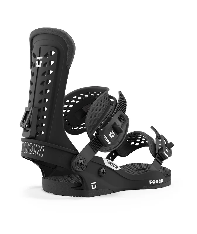 Union Force Classic Snowboard Bindings, Men's Medium (US 8-10), Black New 2025