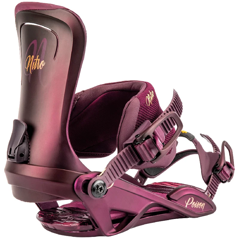 Nitro Poison Womens Snowboard Bindings Wine