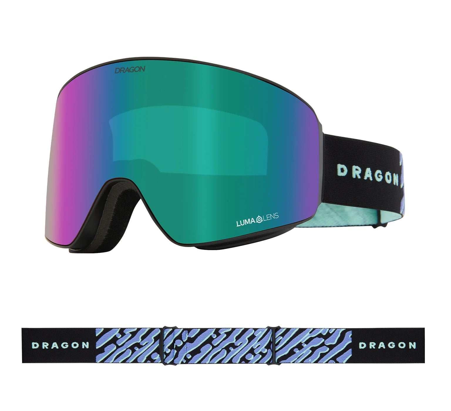 DRAGON PXV Coolwave - Lumalens Infared Celeste + Lumalens Amber Snow Goggle