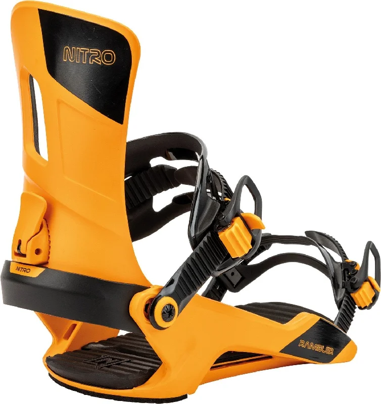 Nitro Rambler Snowboard Bindings Men's Large (US 11-14) Orange New 2025