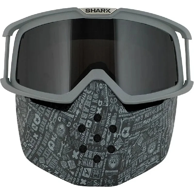 Shark Goggle & Mask Kit All Over Grey For Raw Helmets