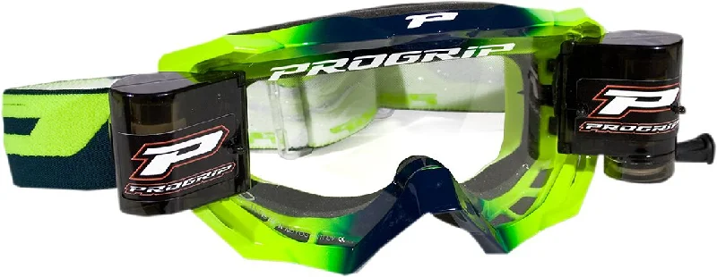 Pro Grip Venom Roll-Off Goggles Black / Fluo Yellow