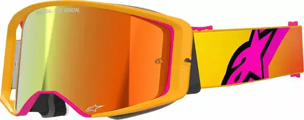 Alpinestars Supertech Corp Goggles Yellow / Pink / Mirror Red