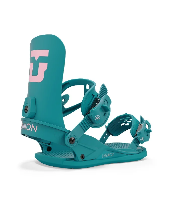 Union Legacy Snowboard Bindings Women's Medium (US 6.5-8.5) Teal New 2025