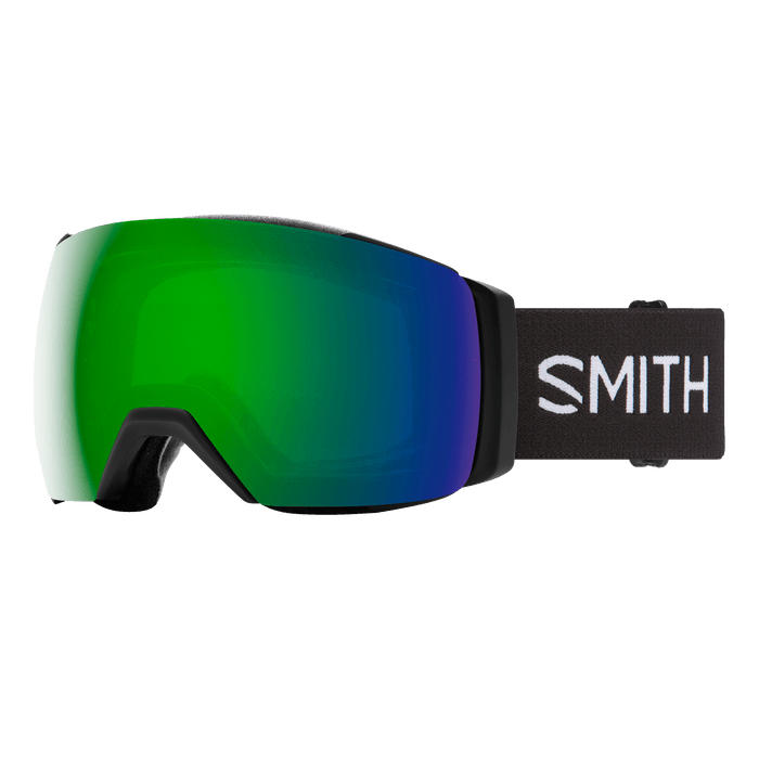 SMITH I/O Mag XL Black - ChromaPop Sun Green Mirror + ChromaPop Storm Rose Flash Snow Goggle