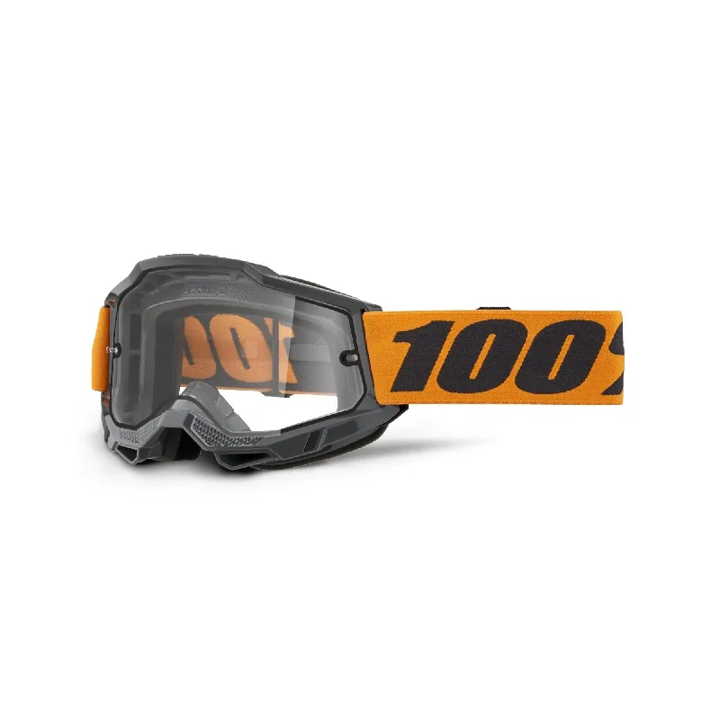 100% Accuri 2 Enduro Moto Goggles Orange / Clear Lens