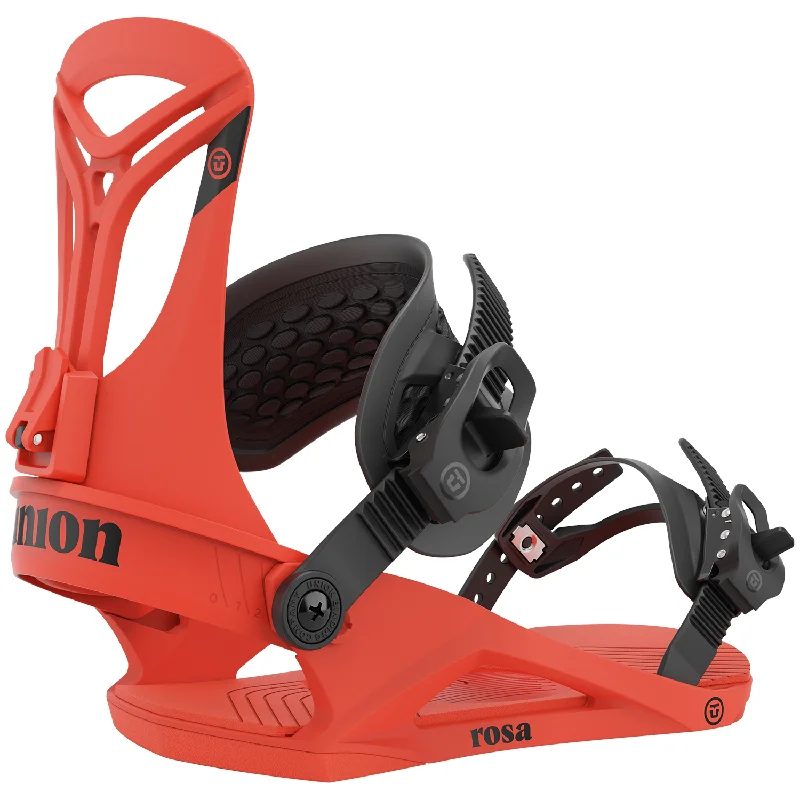 Union Rosa Womens Snowboard Bindings Hot Red