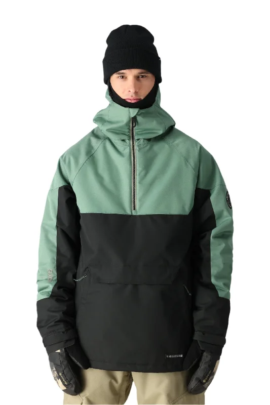 686 Renewal Insulated Anorak Snowboard Jacket Cypress Black Colourblock 2025