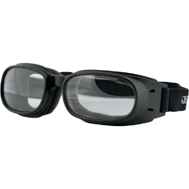 Bobster Piston Adventure Goggles Black With Clear Lenses