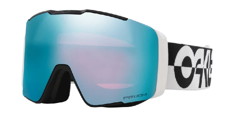 OAKLEY Line Miner Pro L Black White Duality - Prizm Sapphire Iridium + Prizm Torch Iridium Snow Goggle