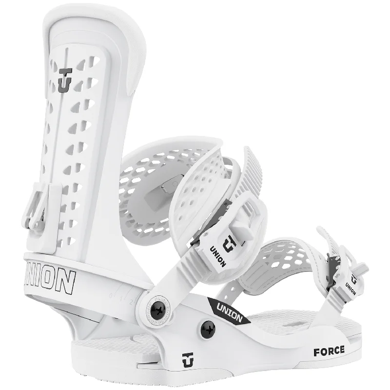 Union Force Mens Snowboard Bindings White