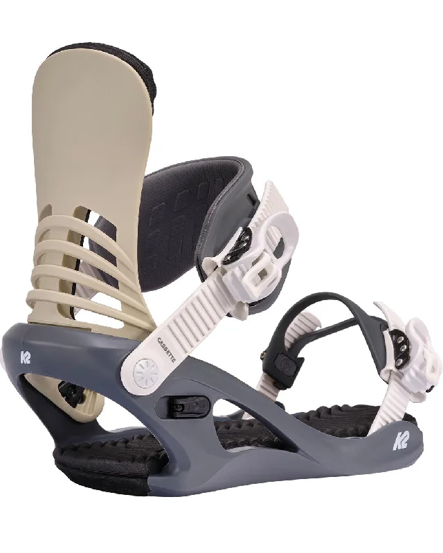 Cassette Women's Snowboard Bindings - Grey 2025