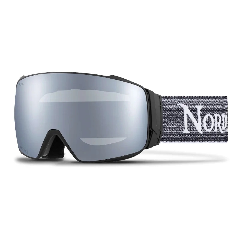 Anti-Fog Silver Ski Goggles