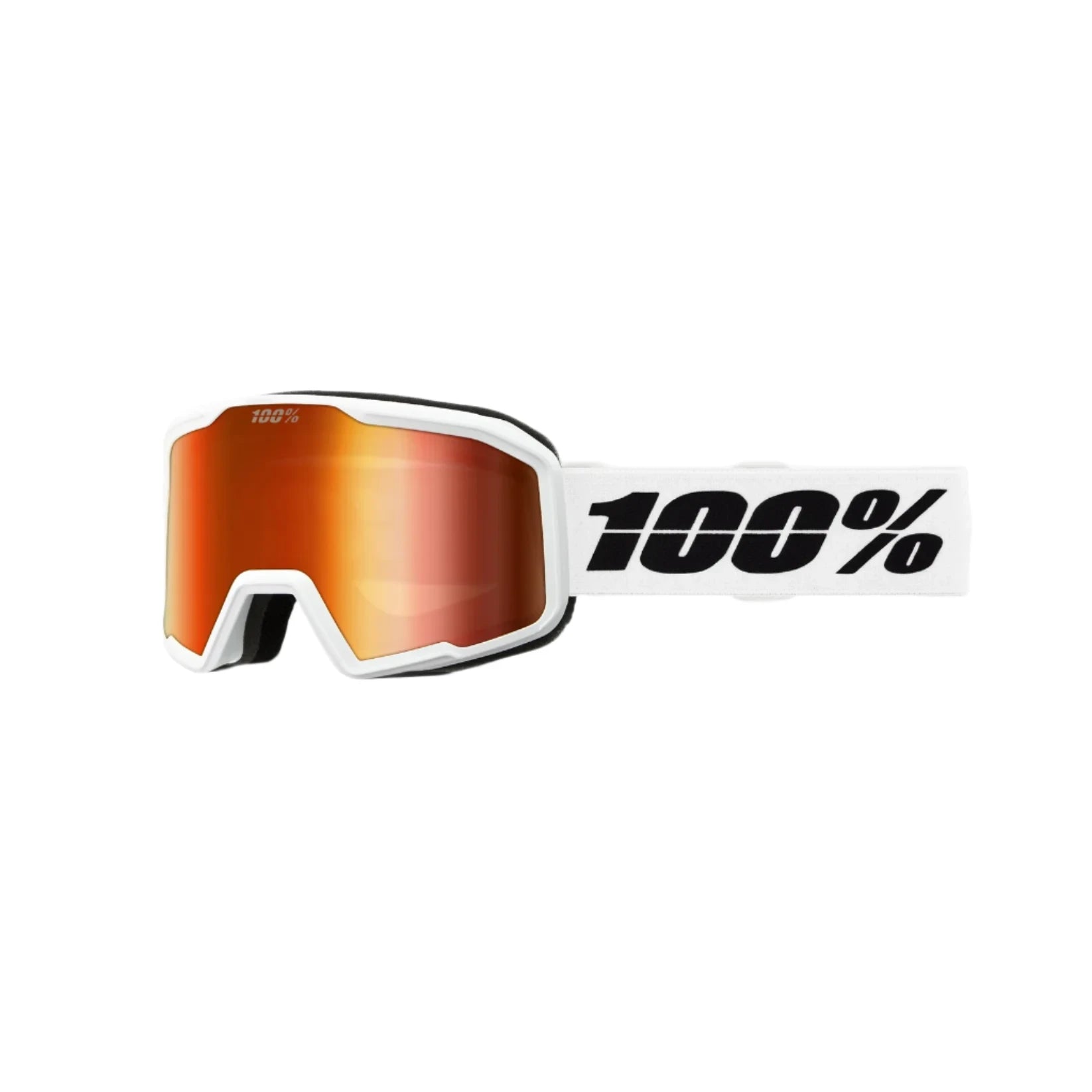 100% Valnor White - Red Mirror Snow Goggle