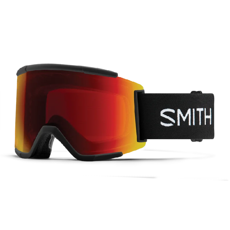 SMITH Squad XL Black - ChromaPop Sun Red Mirror + ChromaPop Storm Yellow Flash Snow Goggle