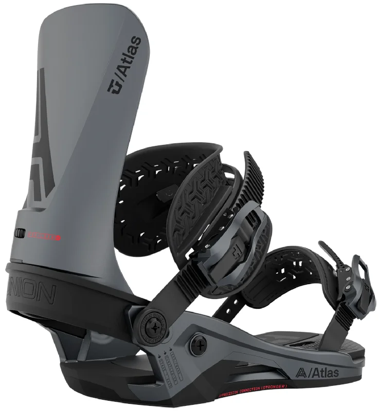 Union Atlas Mens Snowboard Bindings Metallic Grey