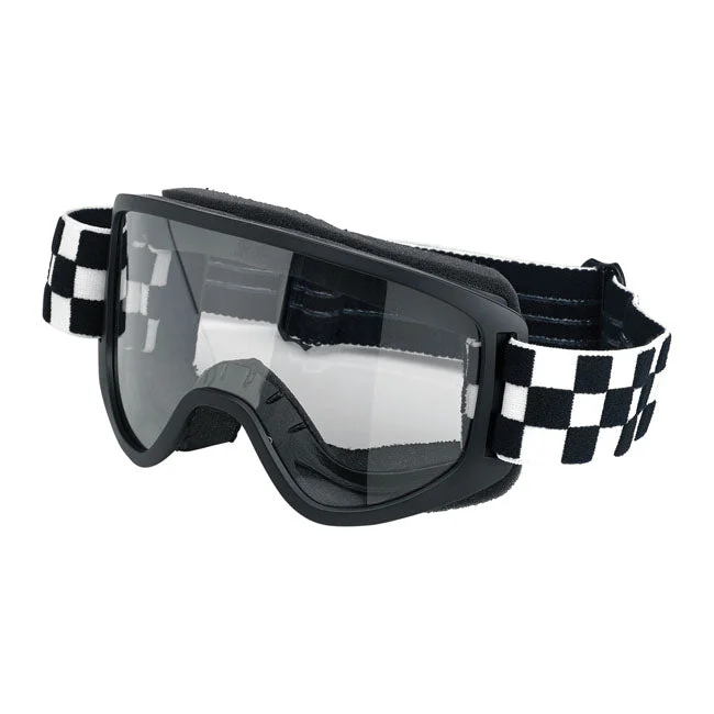 Biltwell Moto 2.0 Checkers Goggles Black / White