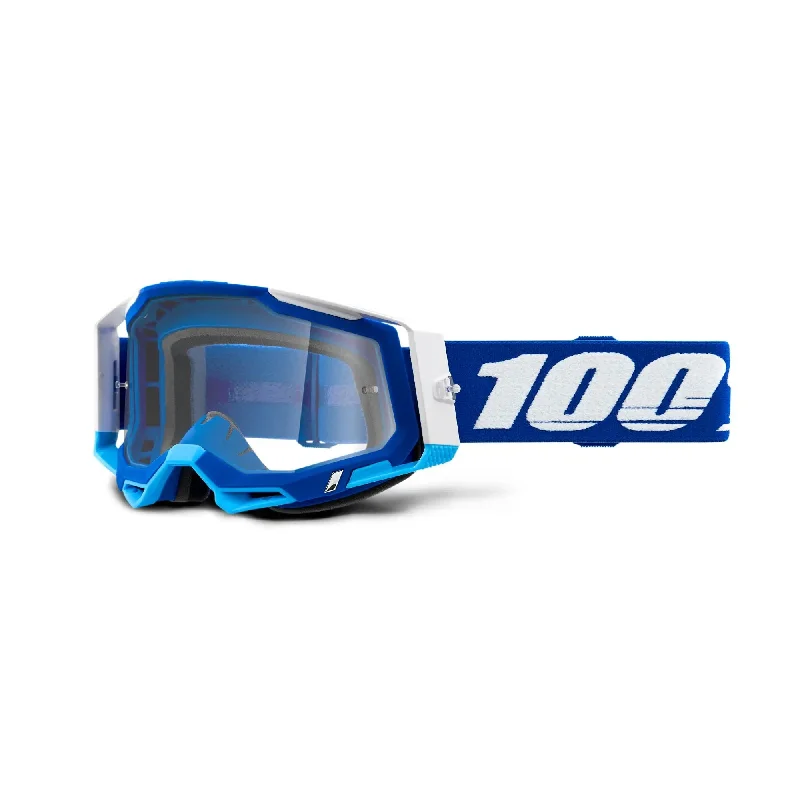 100% Racecraft 2 Goggles Blue / Clear Lens