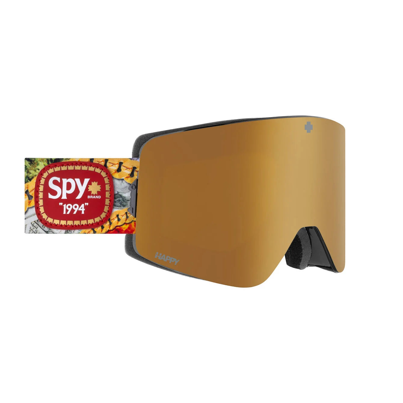 SPY Marauder Essentials - Happy Bronze Gold Mirror + Happy LL Yellow Green Mirror Snow Goggle